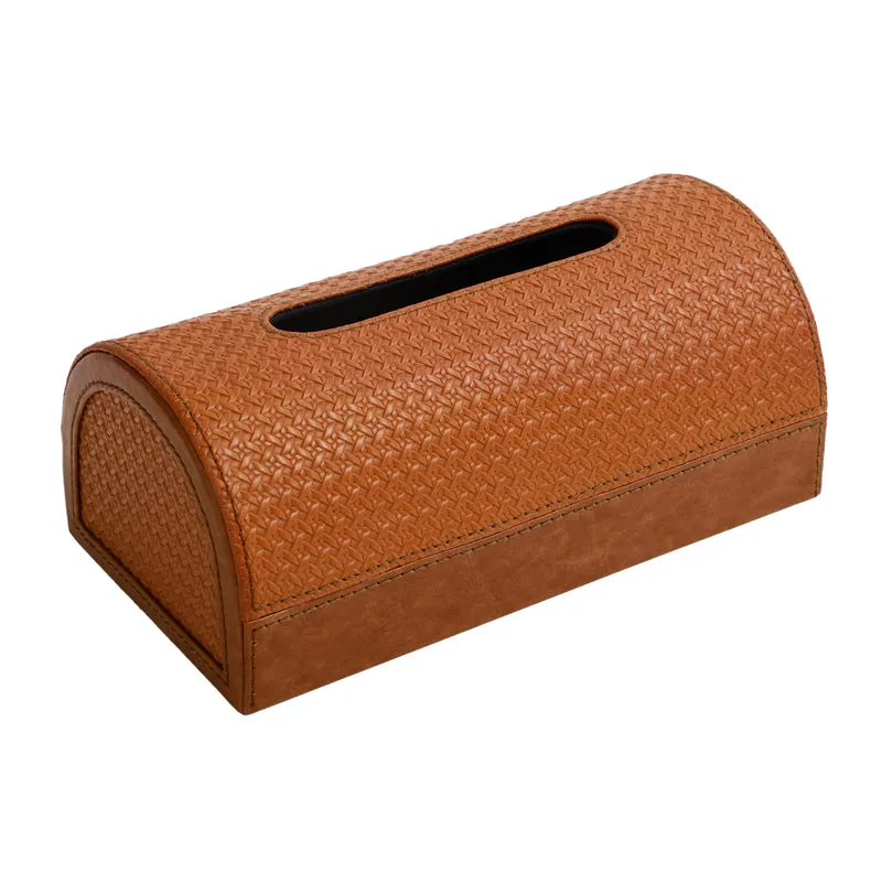 Utra Leather Tissue Holder - Brown media 4