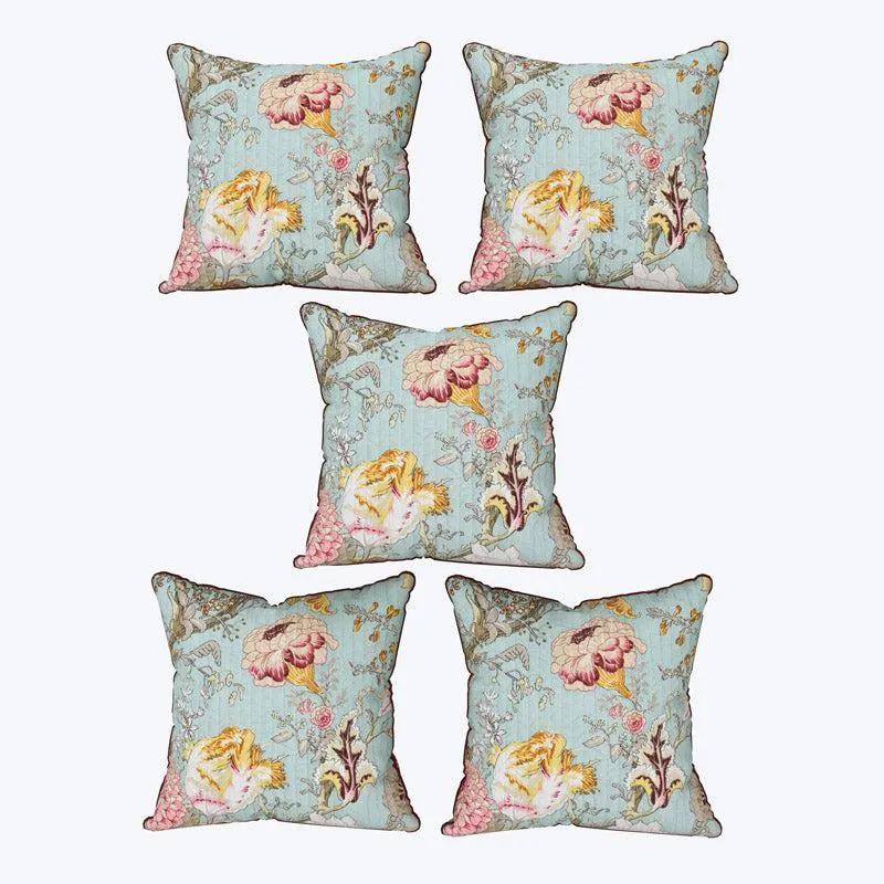 Eshita Floral Cushion Cover - Set Of Five media 5