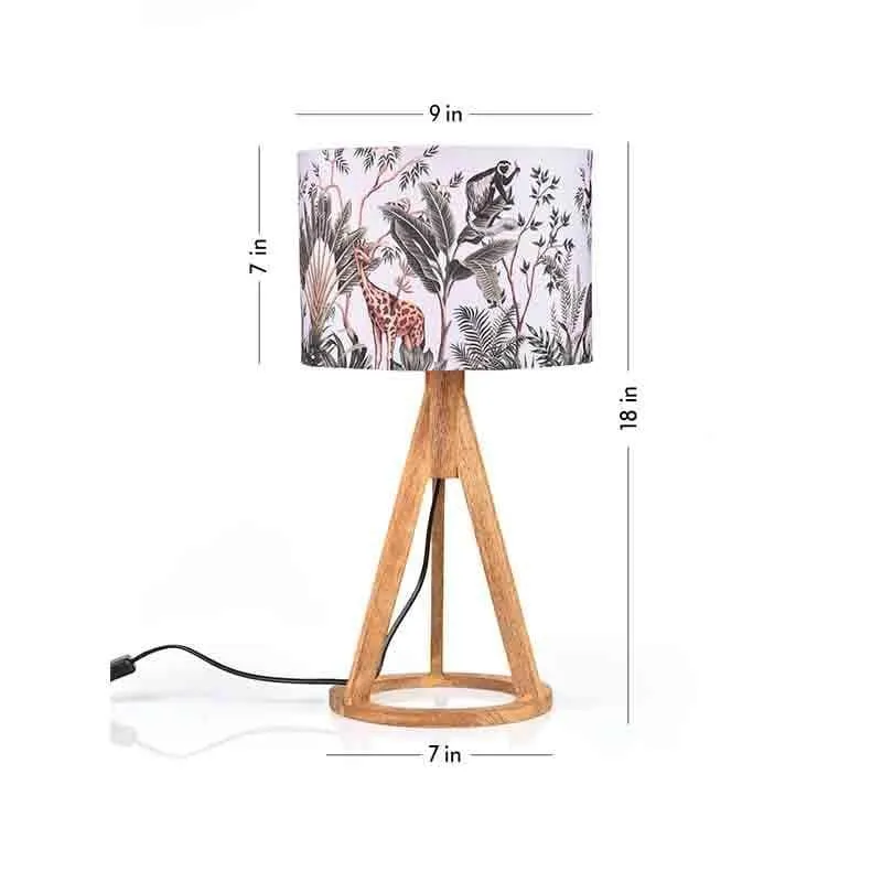 African Life Fabric Table Lamp - Multicolor media 6