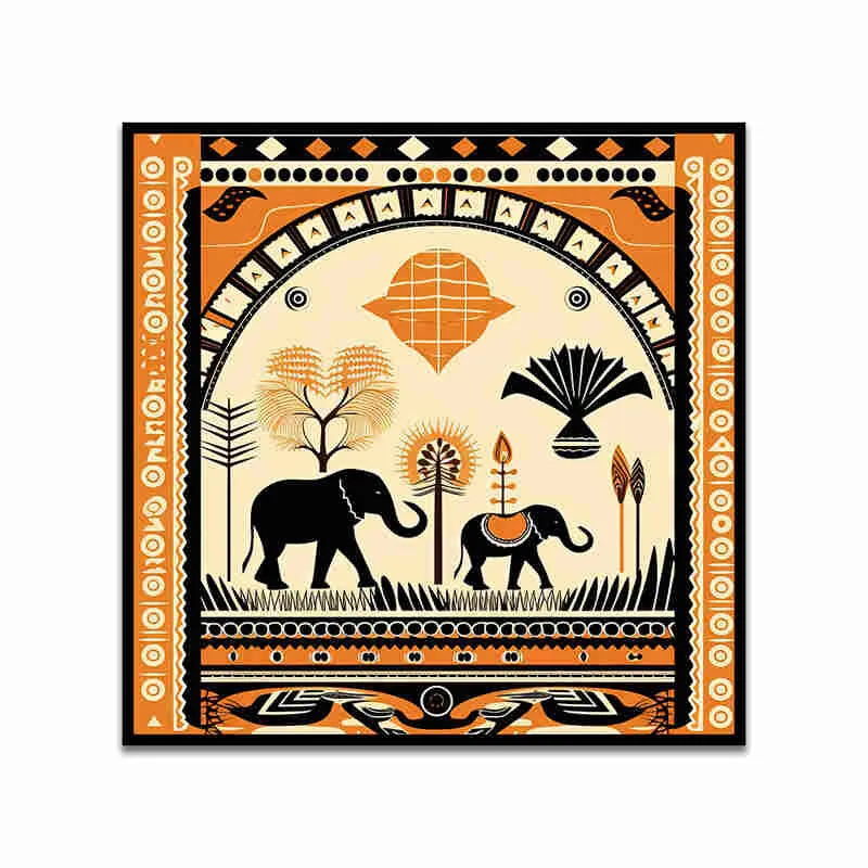 Tribal Hastina Canvas Wall Art With Frame media 4