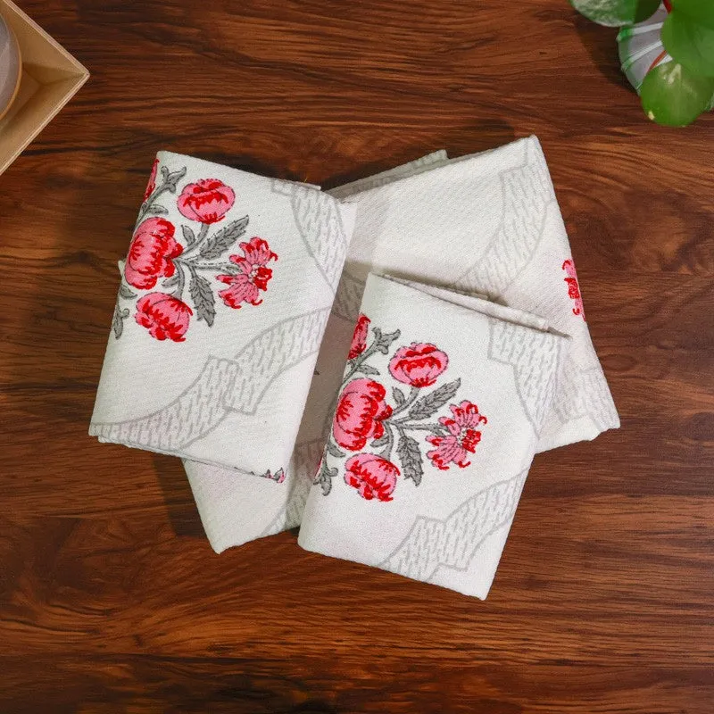 Flora Drift Cotton Towels (Brown) - Three Piece Set media 1