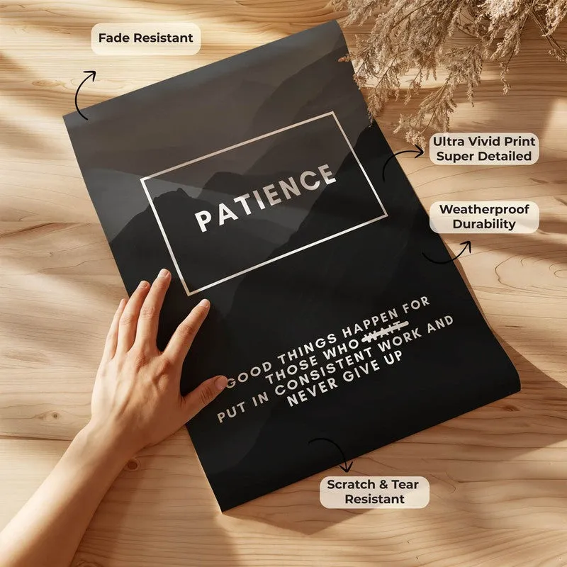 Patience Principle Wall Poster media 8
