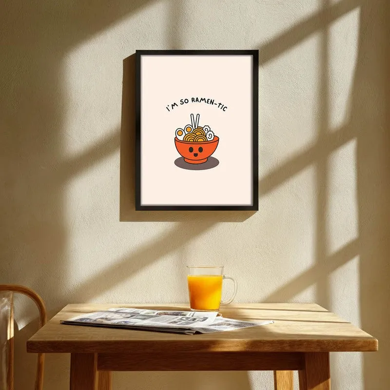 Calm Cuisine Archival Canvas Wall Art - Black media 1