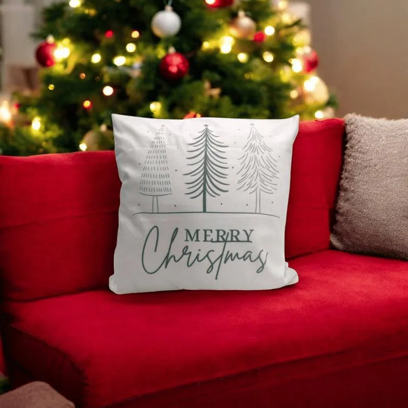 Sleek Noel Velvet Christmas Cushion Cover media 1