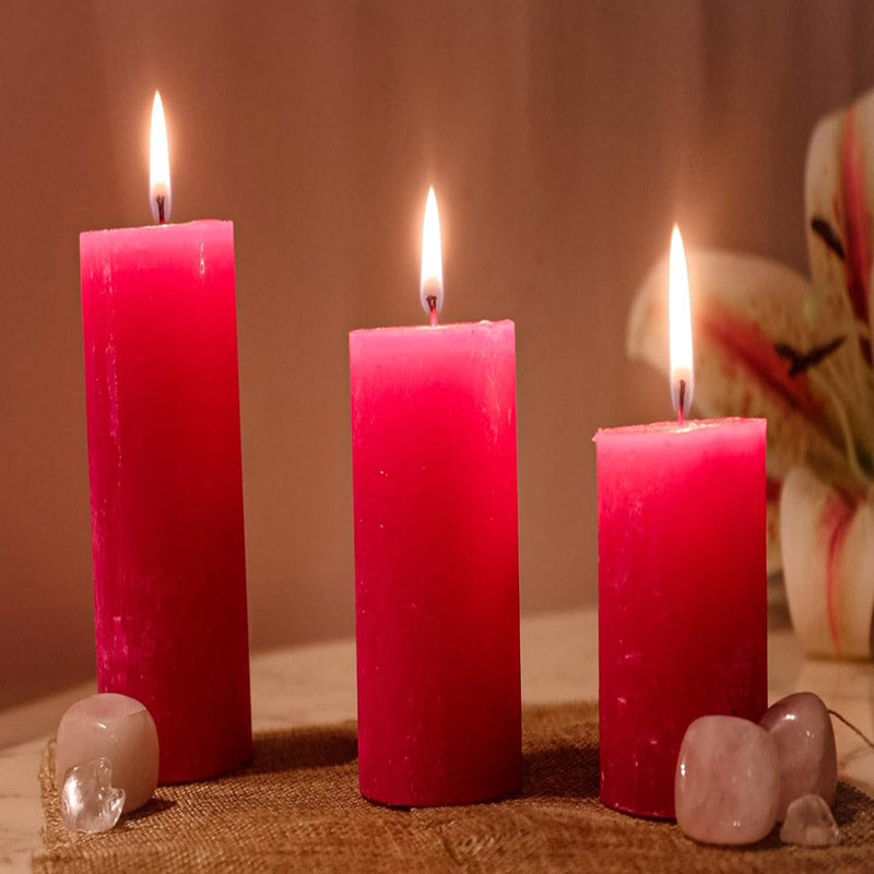 Glorista Rose Scented Candle - Set Of Three media 3