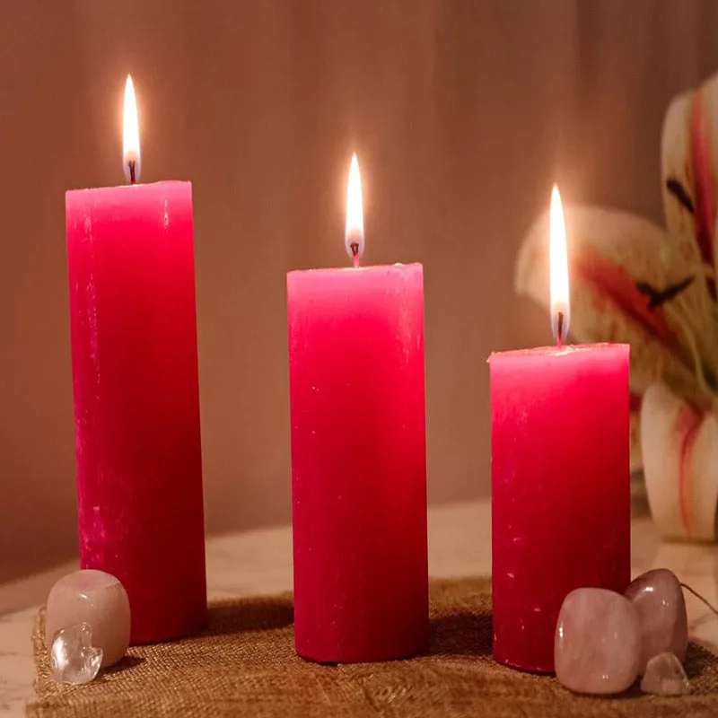 Glorista Rose Scented Candle - Set Of Three media 3