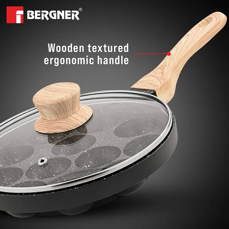 Bergner Aeris Non-Stick Paniyaram Pan With Lid (22 cm) media 5
