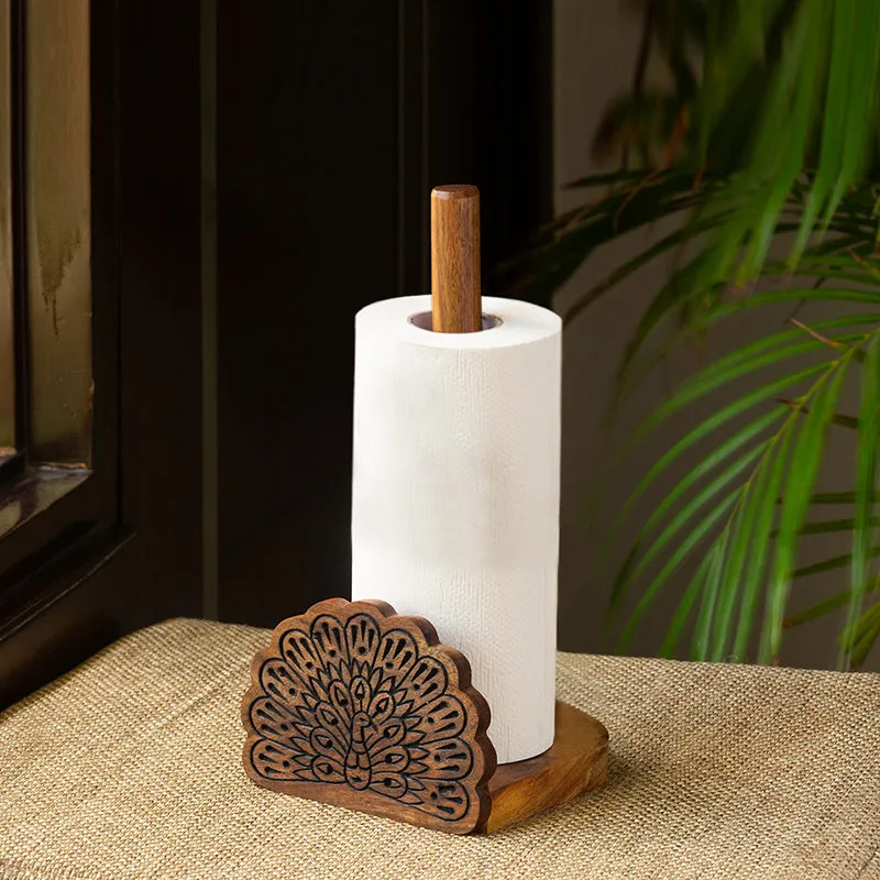 Anala Sheesham Wood Tissue Holder media 1
