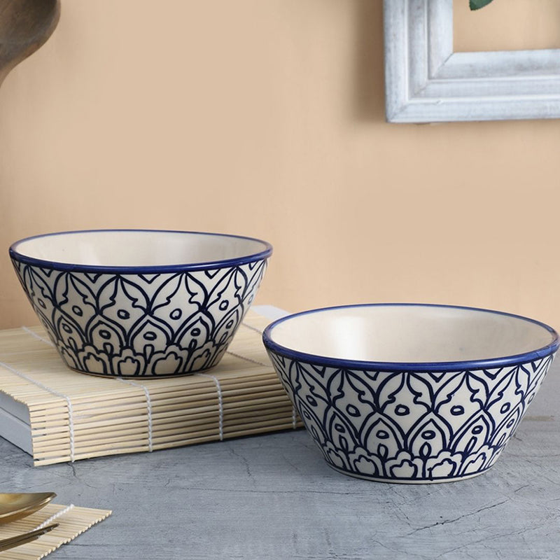 Inkera Ceramic Serving Bowl (1000 mL) - Set Of Two image 4