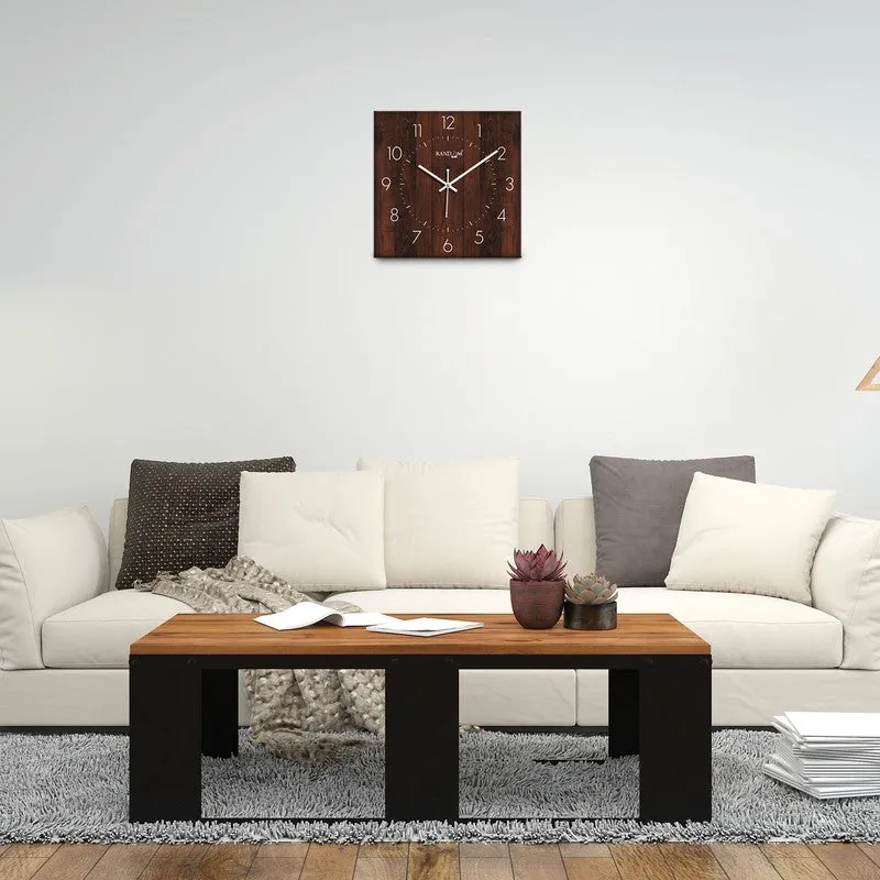 Arixen Analog Wall Clock - Brown media 4