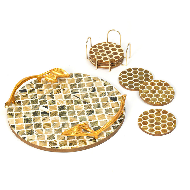 Etrusca Platter With Coaster - Eight Piece Set media 4