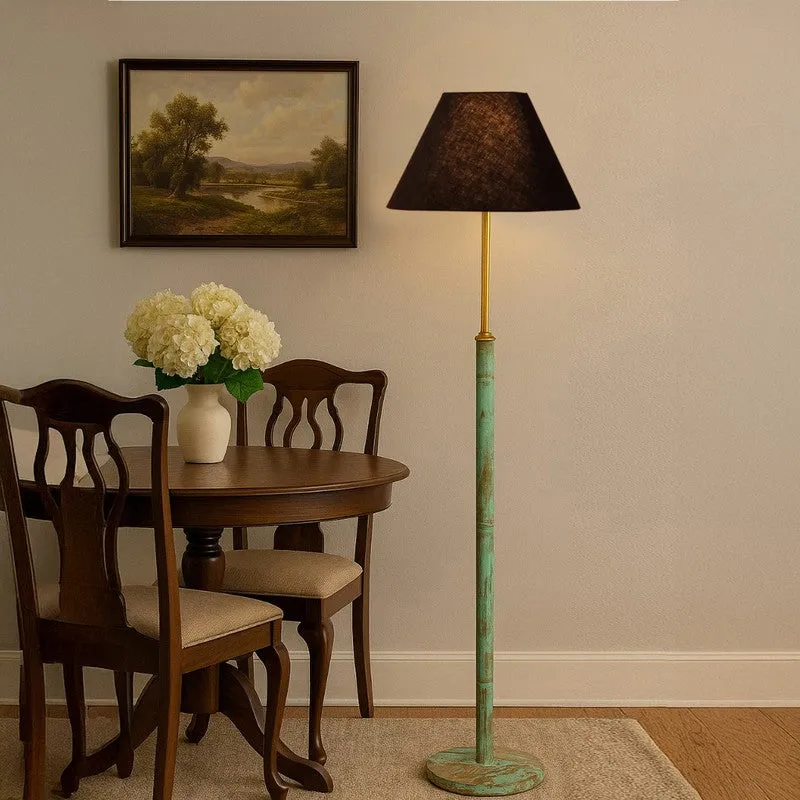 Canyon Glow Wooden Floor Lamp - Black media 3