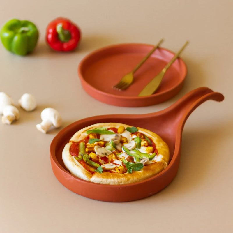 Arda Terracotta Ceramic Pizza Pan