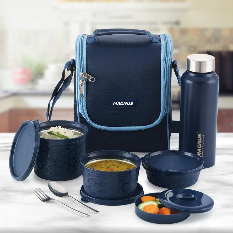 Velora Prime Lunch Box with Lunch Bag - Five Piece Set media 4