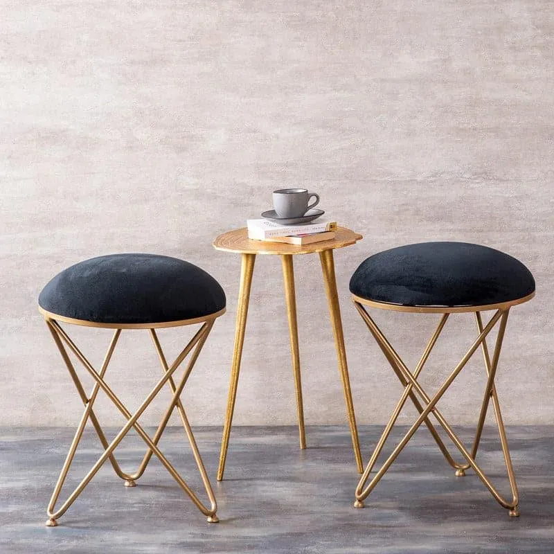 Tudera Stool And Side Table Combo - Set Of Three media 1