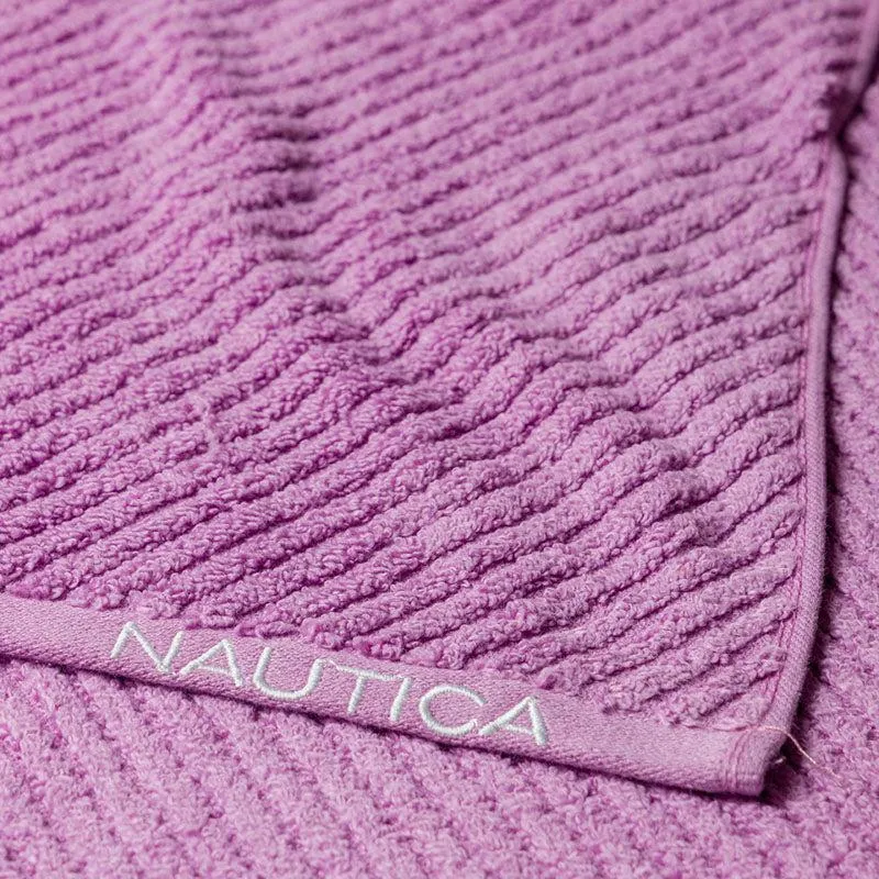 Nautica Riviera Soft Cotton Hand Towel (Lilac) - Set Of Six media 6