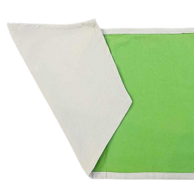 Swayam Solid Sephire Cotton Table Runner - Green media 3