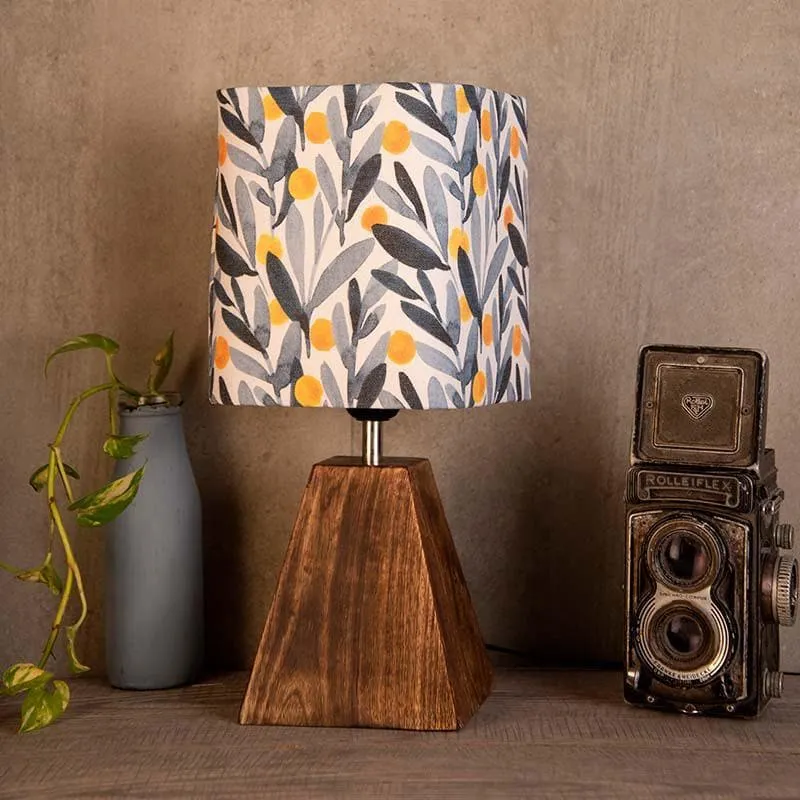 Grey Glamour Fabric Table Lamp - Multicolor media 4