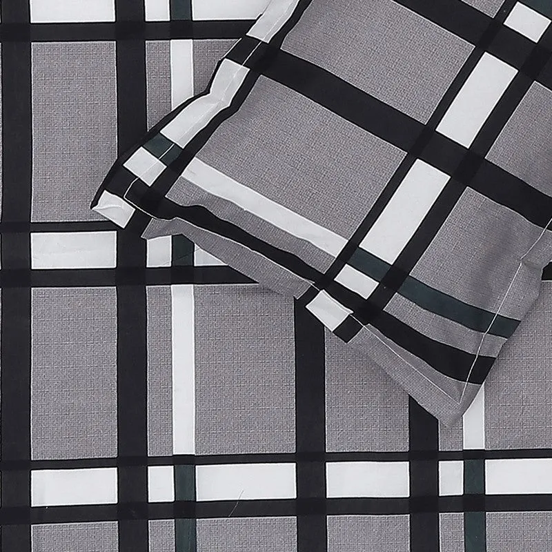 Monte Carlo Vintage Checks Bedsheet - 120 GSM media 6