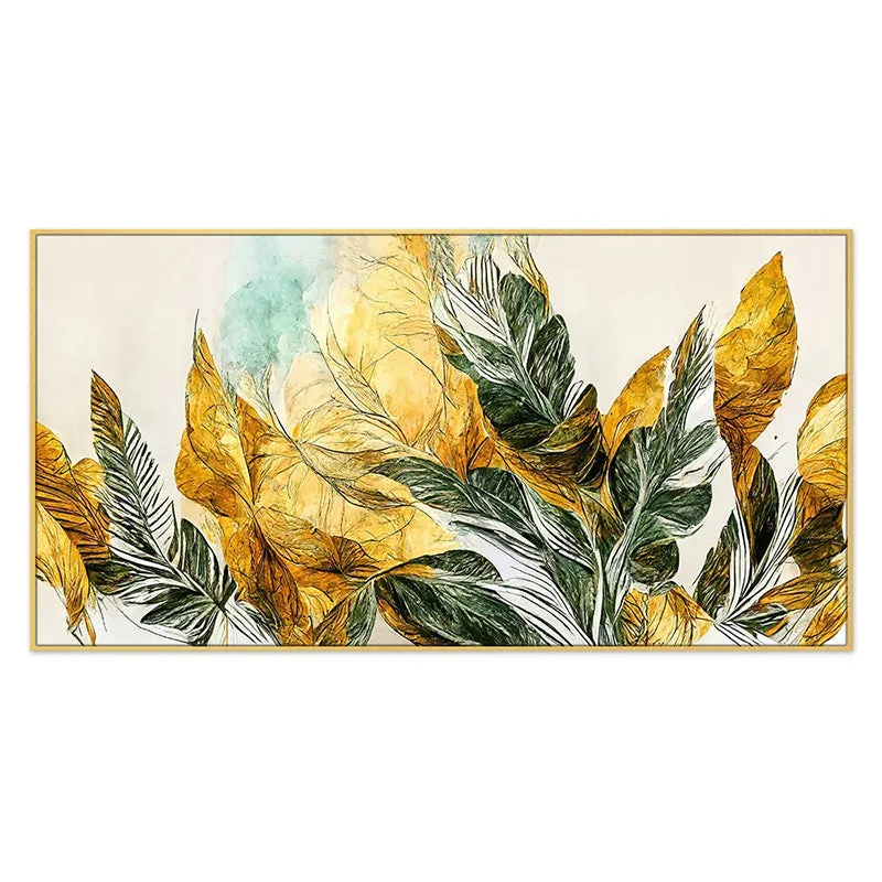 Leaves Of Gold Canvas Wall Painting media 3