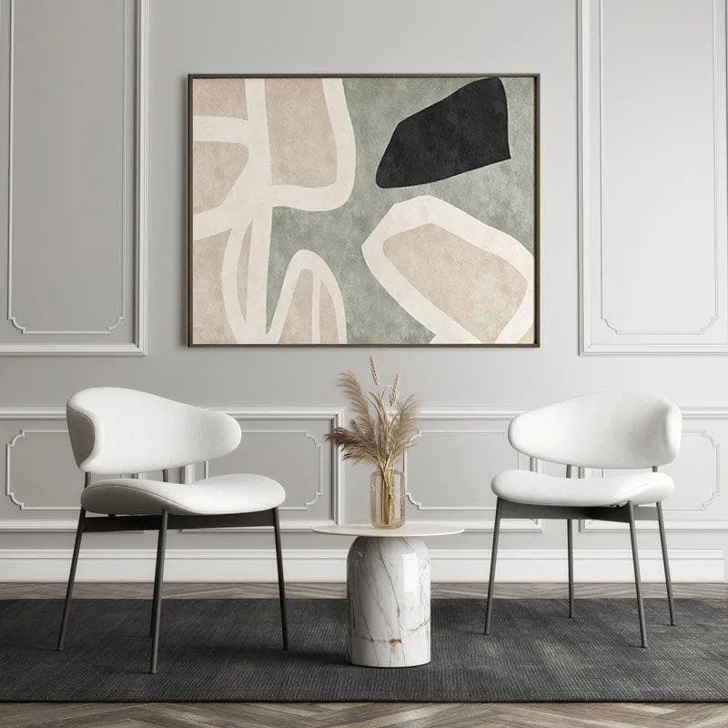 Geometric Figures Wall Painting - Black Frame media 5