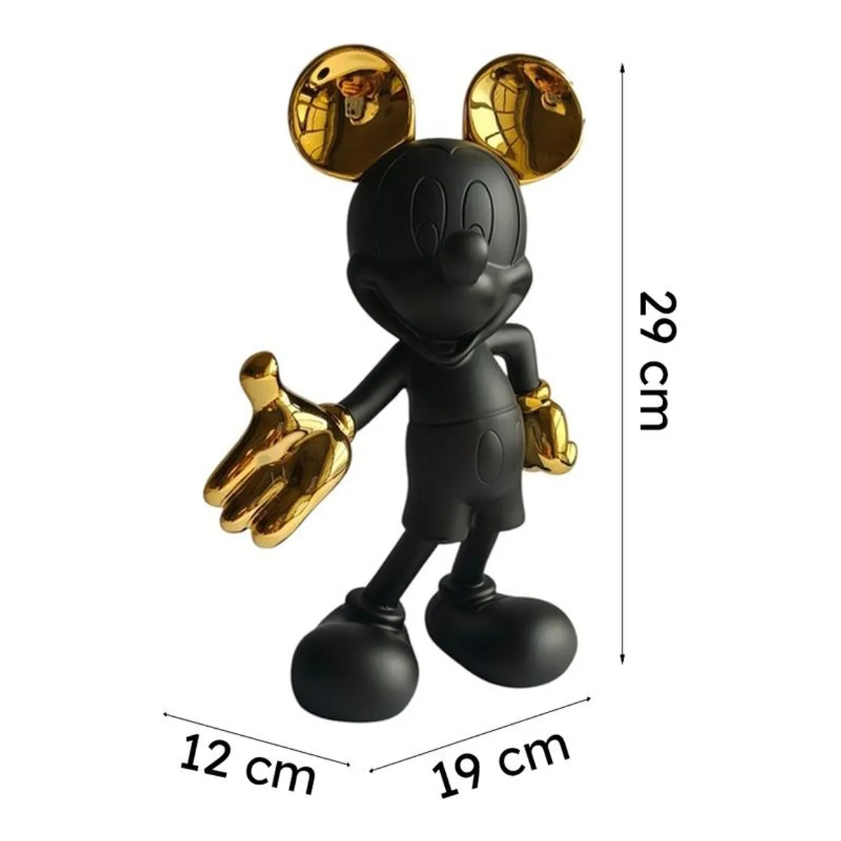 Black and gold character-inspired showpiece shown against a plain background