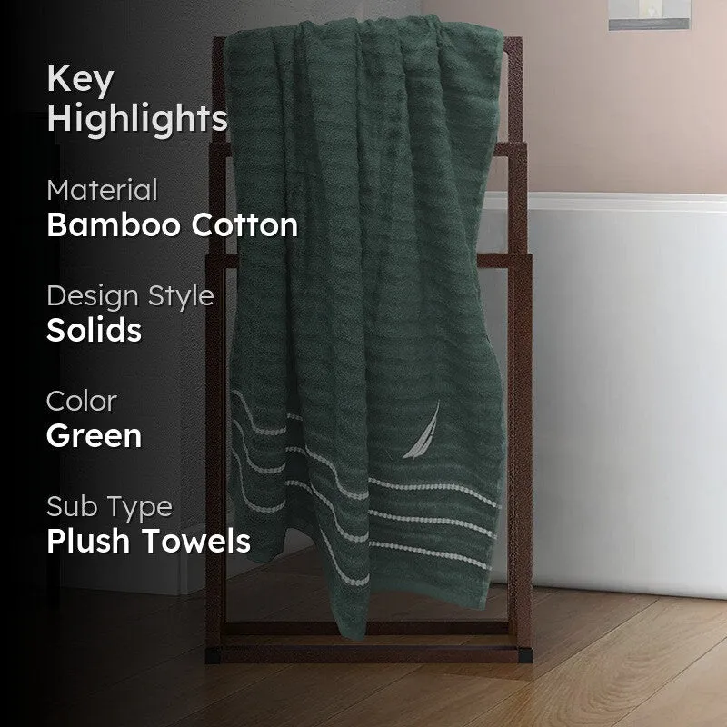 Nautica Oasis Stripe Bath Towel - Green media 2