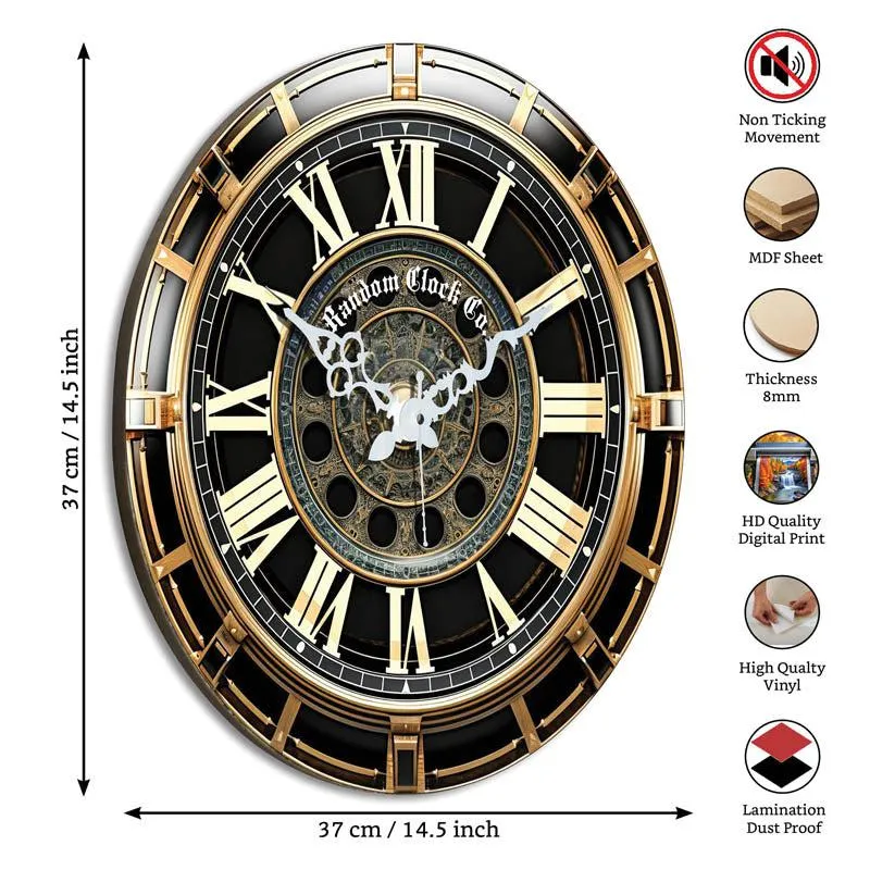 Pyper Retro 3D Printed MDF Wall Clock media 5