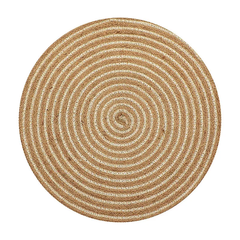 Terra Thread Jute Table Mat - Set Of Six media 5