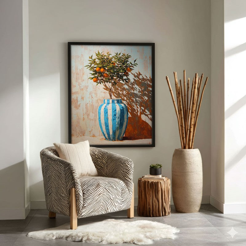Floravo Canvas Wall Painting With Black Frame