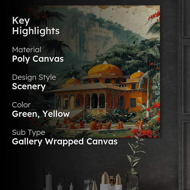 Golden Dome Serenity Poly Canvas Wall Painting media 2