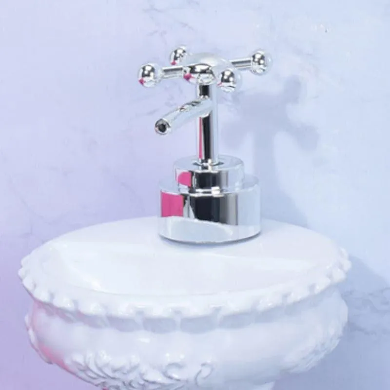 Antique Basin Soap Dispenser - White media 4
