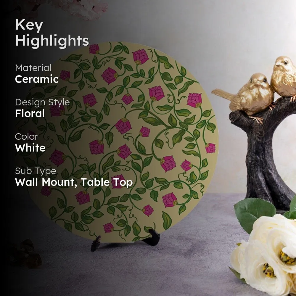 Arzoo Decorative Wall Plate - Yellow media 2