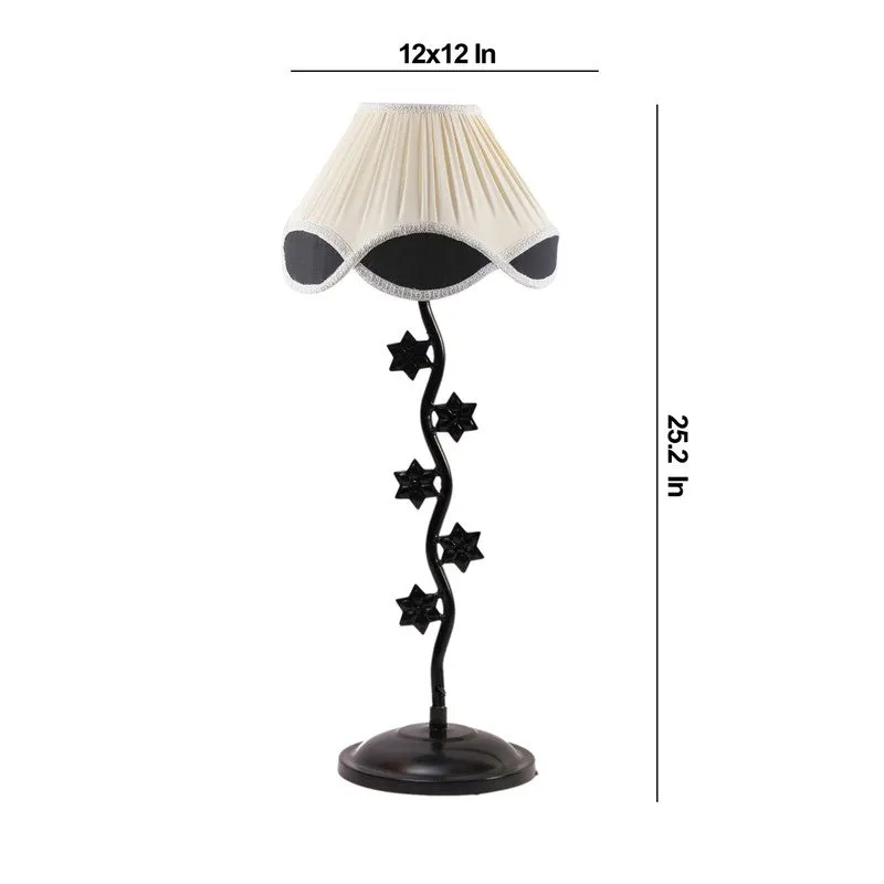 Supernova Cotton Table Lamp With Iron Base - White media 7