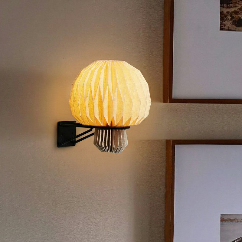 Fig Living Amber Linen Sconce media 4