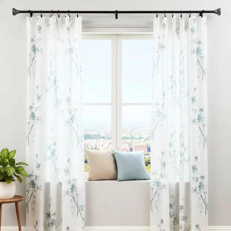 Strativa Extendable 1" Single Curtain Rod With Urn Finial & Brackets media 4