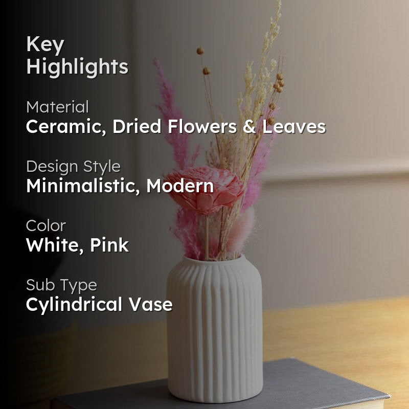 Pingo Vase With Naturally Dried Flower Bunch media 2