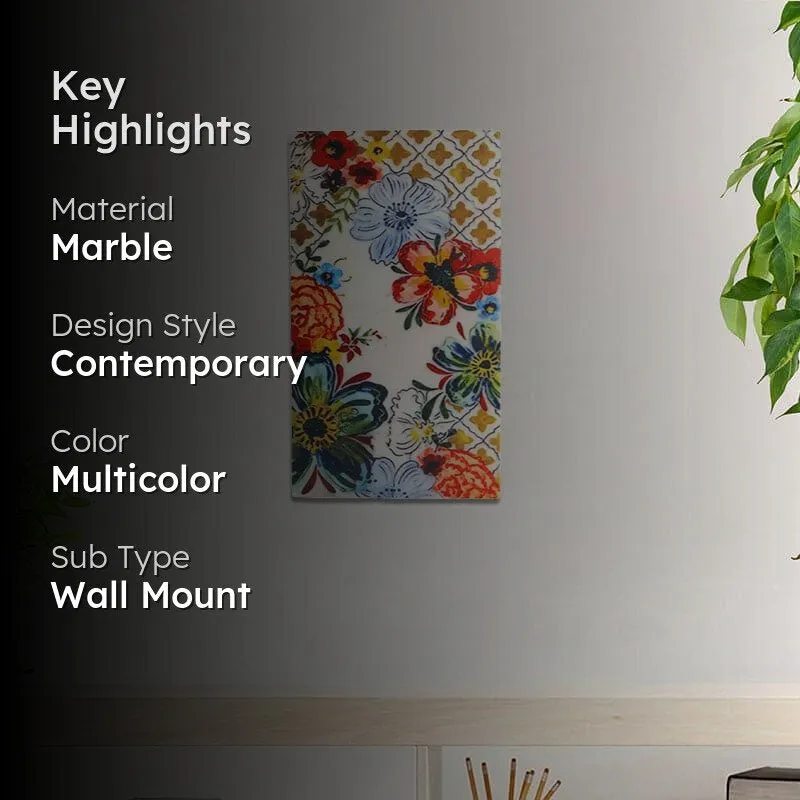 Flowery Fall Marble Wall Accent media 2
