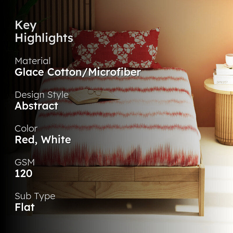 Blumira Stripe Microfiber Microfiber Bedsheet - 120 GSM media 2