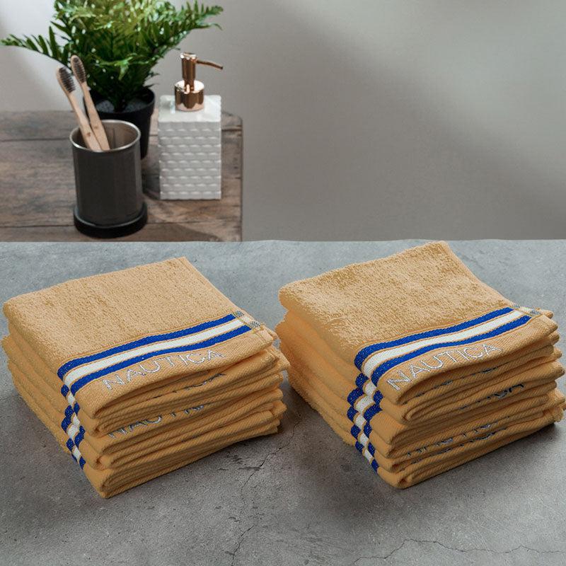 Nautica Dove Down Cotton Face Towel (Beige) - Set Of Twelve media 4