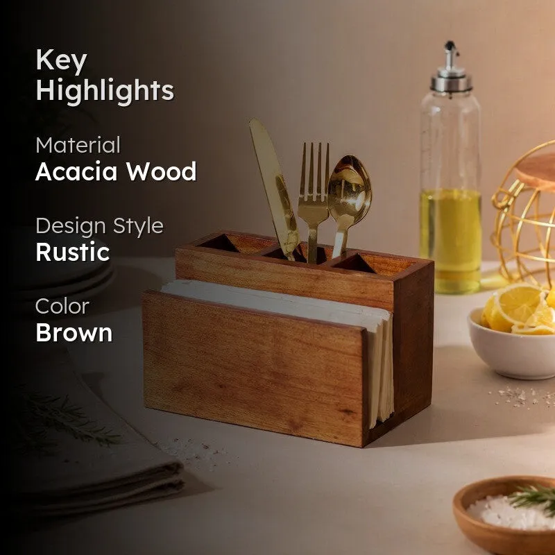 Wudo Wooden Cutlery Holder media 2