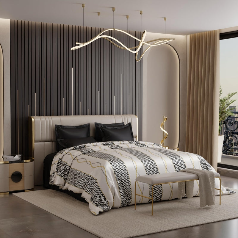 Softique Printed Satin Comforter - 150 GSM