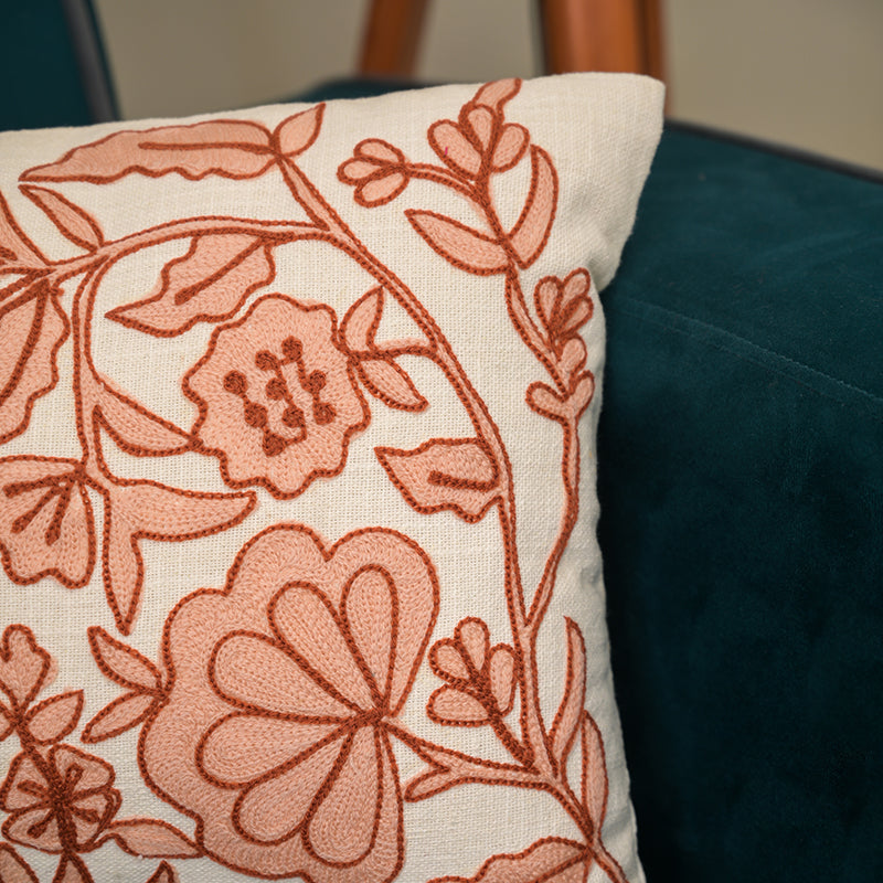 Petal Pen Embroidered Cushion Cover media 5