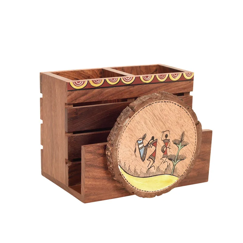 Warli Wale Cutlery Holder media 3