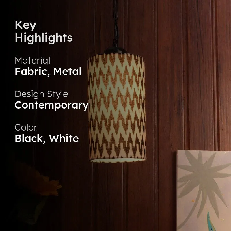 Chevronic Fabric Ceiling Lamp media 2