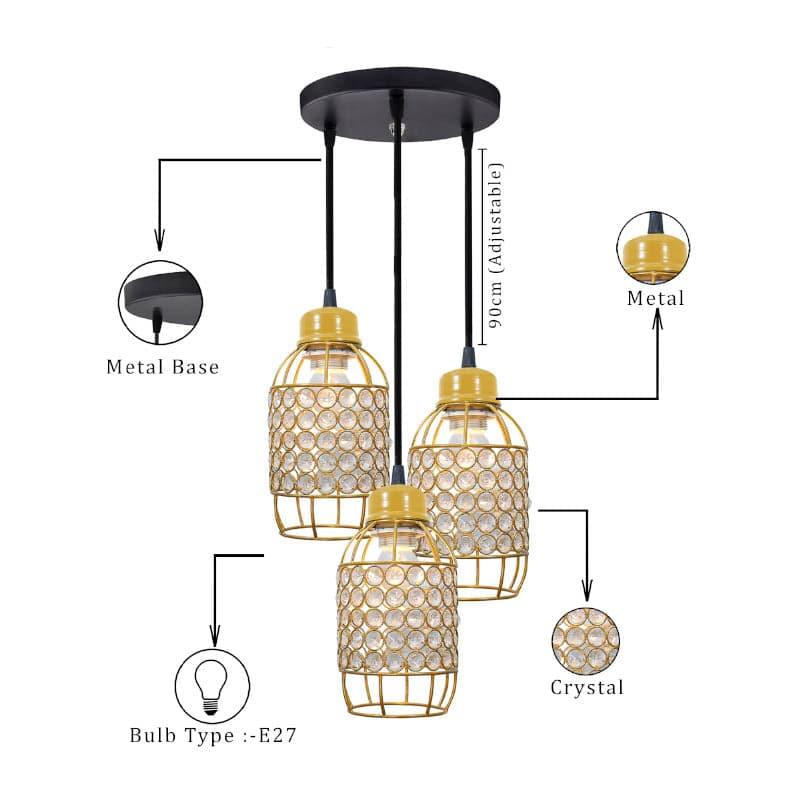 Celine Cluster Pendant Lamp - Gold media 5