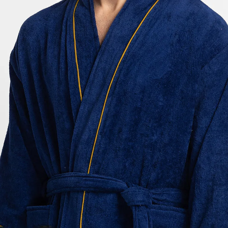 Corbin Bath Robe - Navy Blue media 6