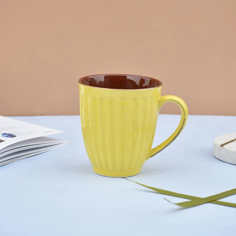 Halta Ceramic Coffee Mug (300 mL) - Yellow media 1
