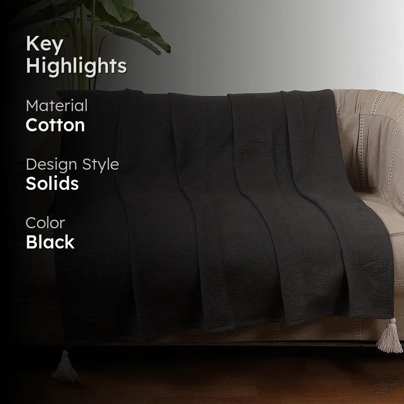 Sable Soft Knitted Cotton Throw media 2