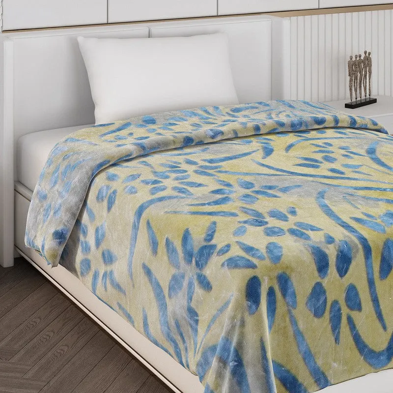 Monte Carlo Serene Oasis Blanket (Yellow,Green) - 600 GSM media 5